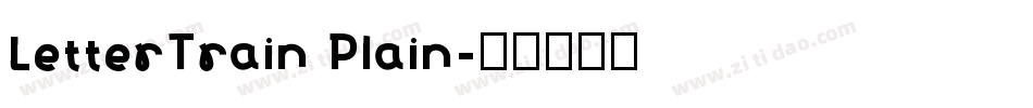 LetterTrain Plain字体转换